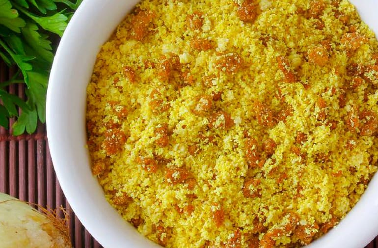 Salada de Farofa de Cenoura